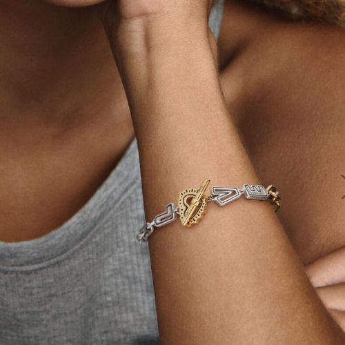 Brazalete Eslabones Love by Keith Haring