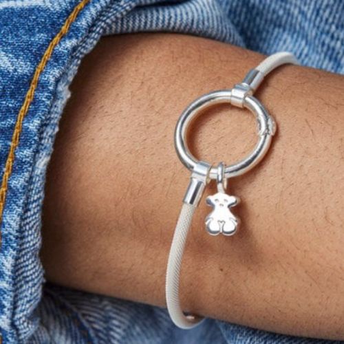 Tous pulsera mesh plata delgada