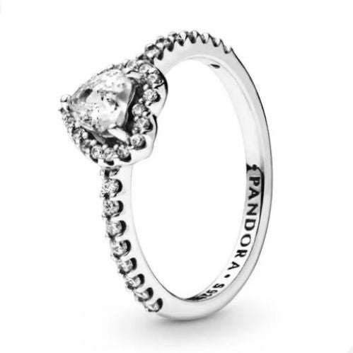 Anillo corazon blanco