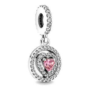 Charm Dije Corazon Rosa