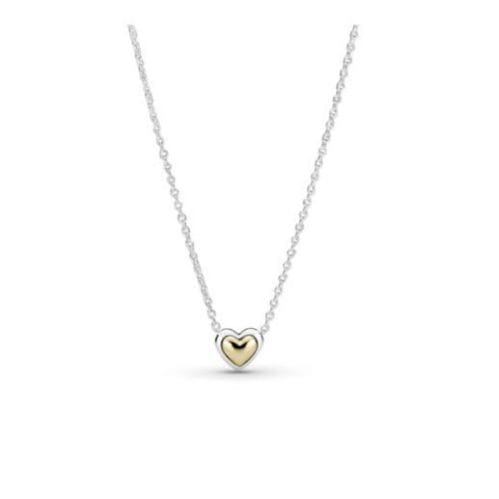 Collar corazon dorado mini