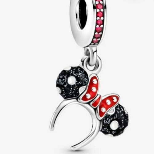 Charm Diadema Negra Minnie
