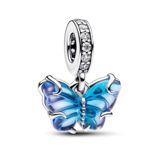 Charm Mariposa Murano Azul