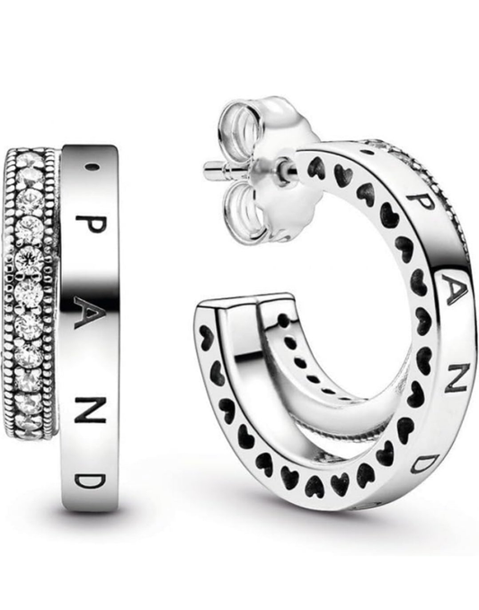 Aretes doble luna