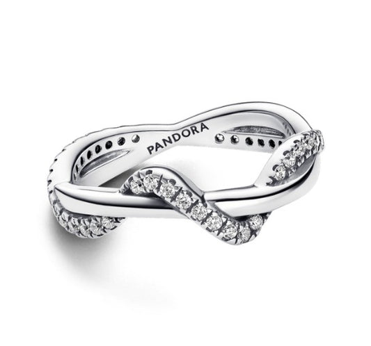 Anillo Ola Entrelazada