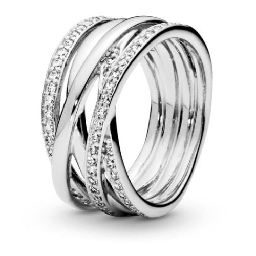 Anillo entrelazado grueso