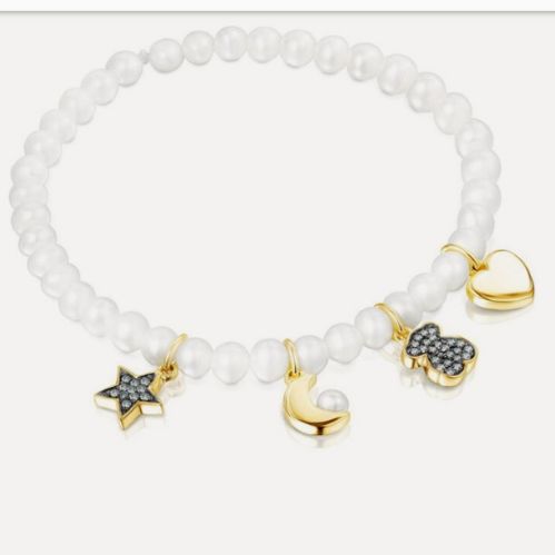 Tous pulsera perlas