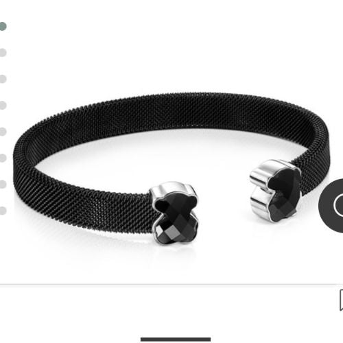Tous pulsera 2 osos negra