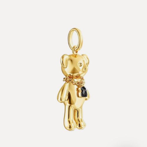 Tous dije dorado con mini tous onix