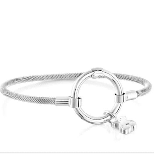 Tous pulsera mesh plata delgada