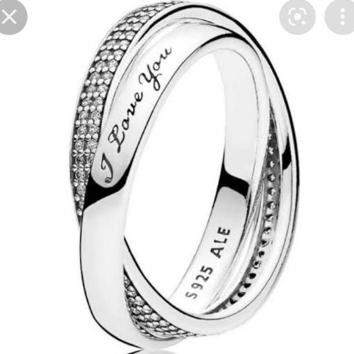 Anillo mancuerna "I love you"