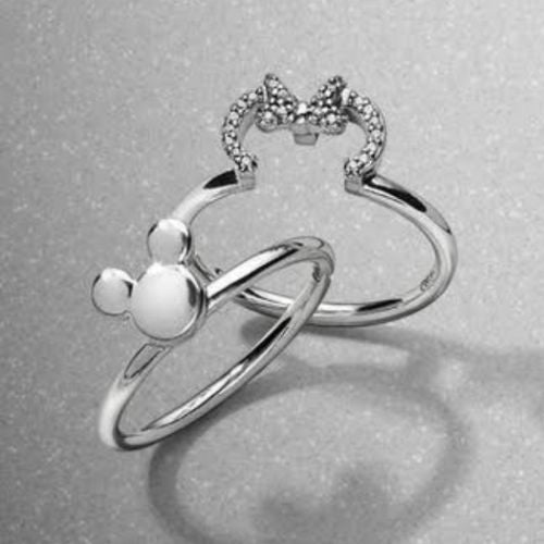 Anillo doble Mickey & Minnie