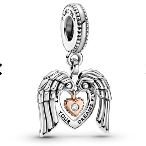 Charm Corazon Alas Pandora