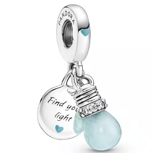 Charm Foco Azul "Find your light"