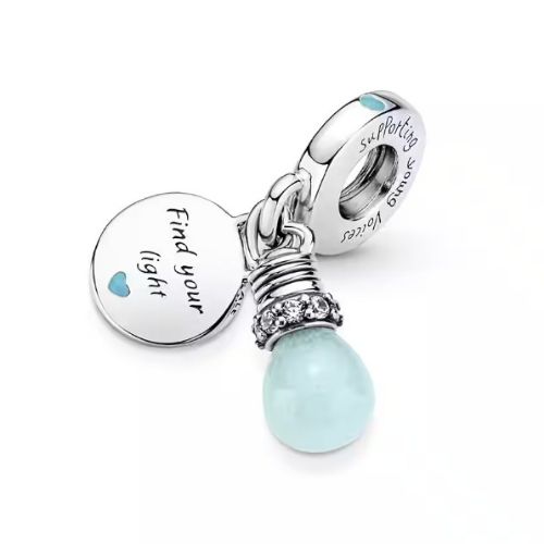 Charm Foco Azul "Find your light"