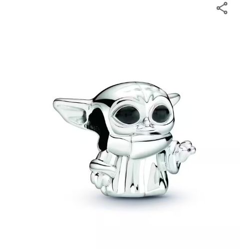 Charm Starwars Baby Yoda Plata