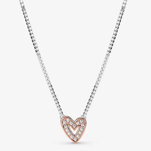 Collar  zirconia rosa forever