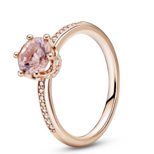 Anillo Corona Deslumbrante Rose Gold