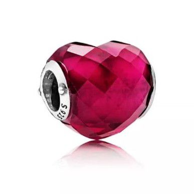 Charm Corazon Rojo Diamante