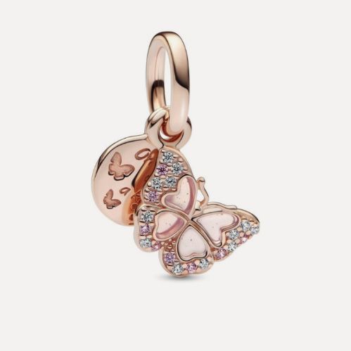 Charm Mariposa Rosa